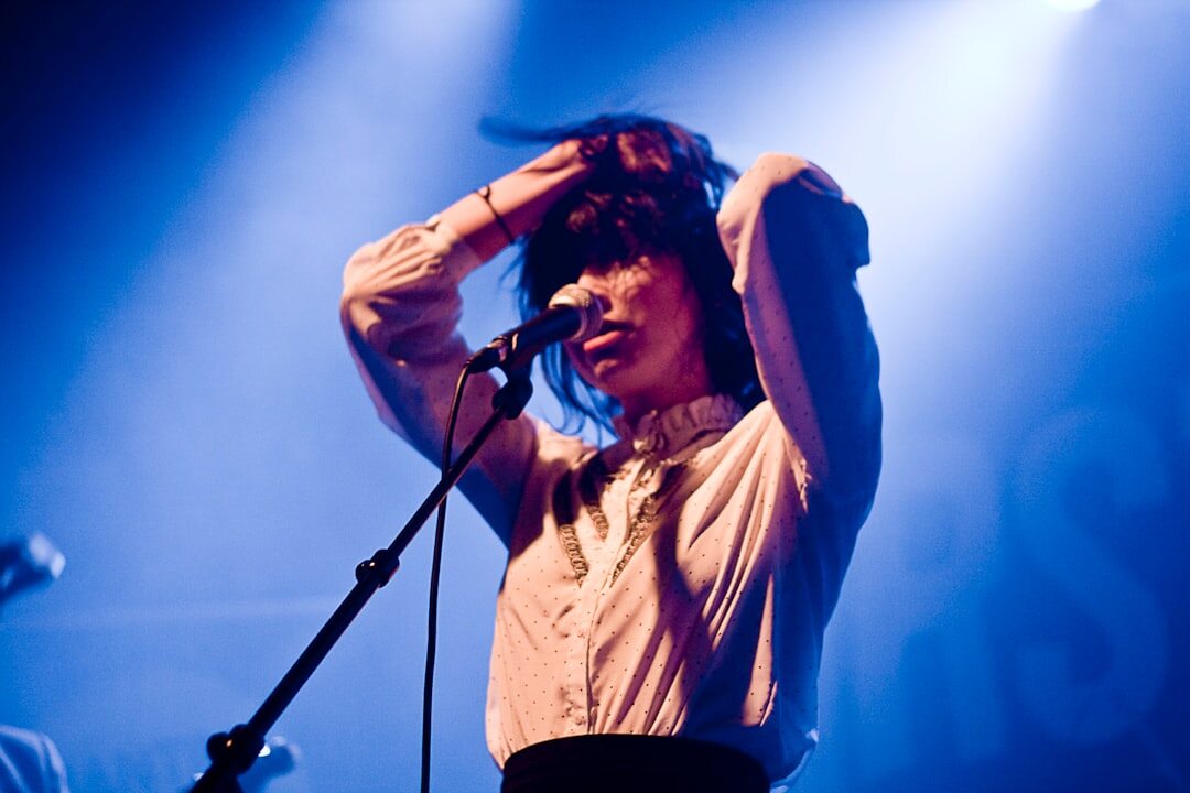 female singer on stage