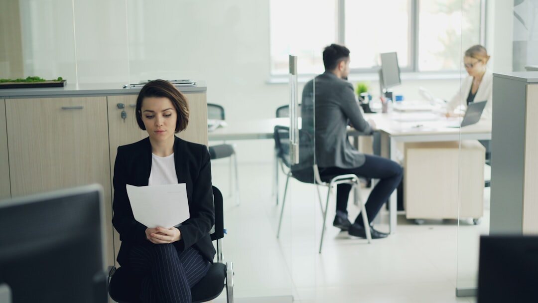 woman in casual interview