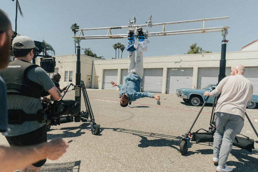 cinema set behind scenes