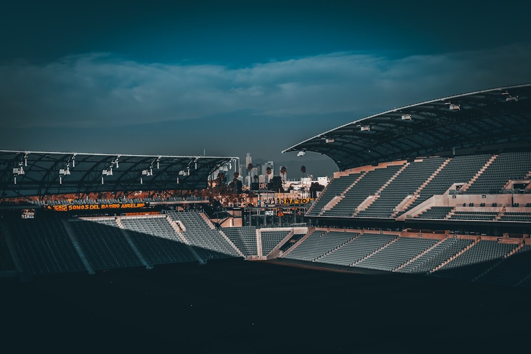 Football stadium filled with fans during a match