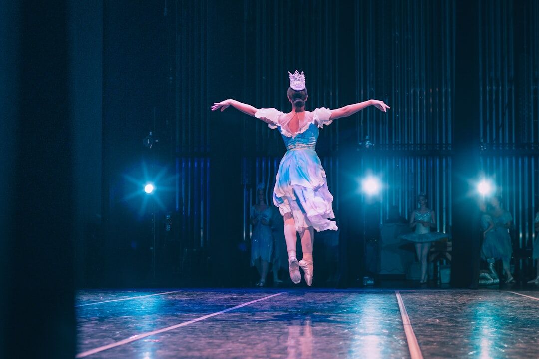 actress on stage performance