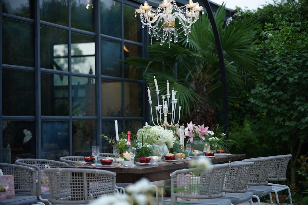 romantic dinner table